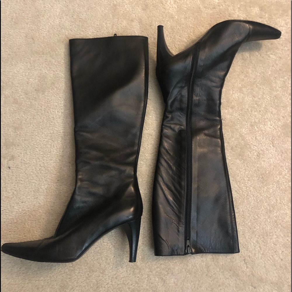 Banana Republic Black Leather Boots sz 7